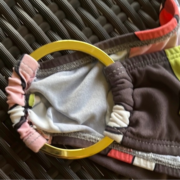 Tara Grinna Tropical Floral Ring-Side Bikini Bottom • Size 8 • NWOT - Picture 2 of 6